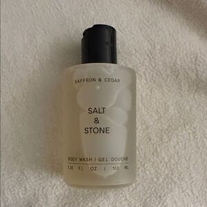 Salt & Stone Saffron & Cedar Body Wash — Cream